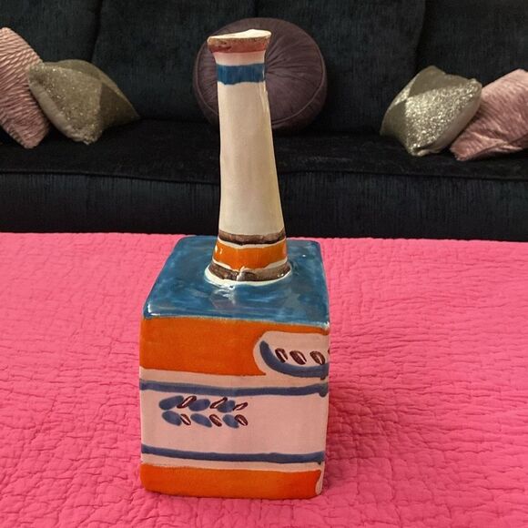 Desimone Colorful Ceramic “ Cat”Vase - Picture 2 of 12